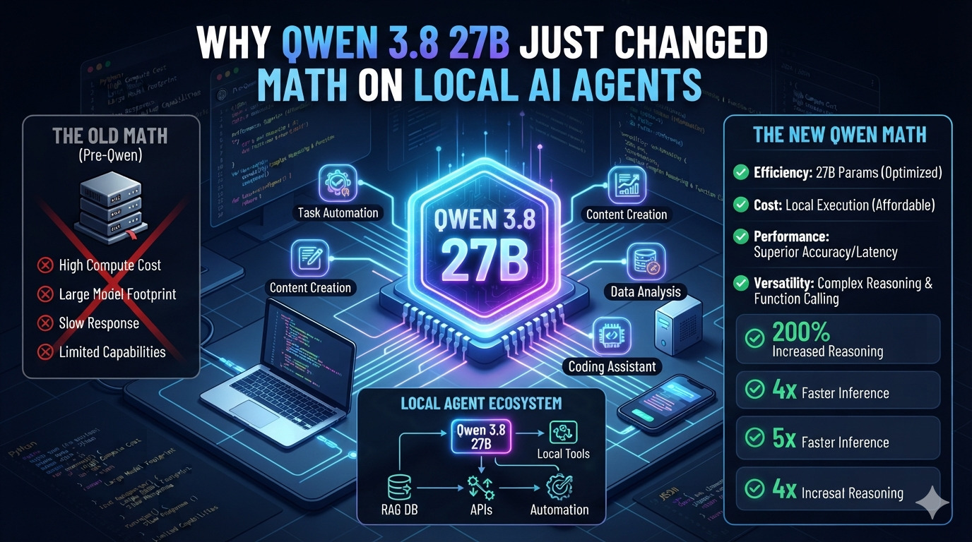 Why Qwen 3.8 27B Just Changed the Math on Local AI Agents
