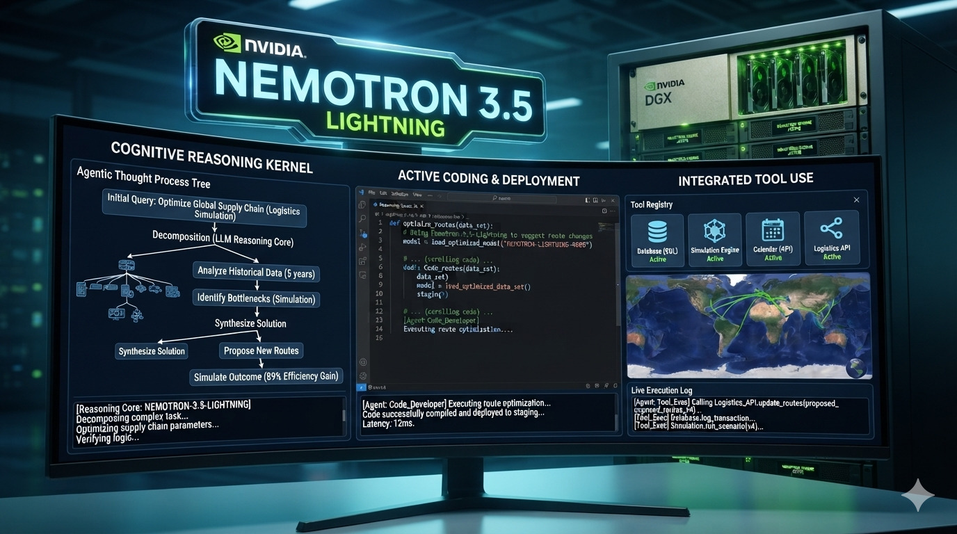 NVIDIA Nemotron 3.5 Lightning 30B: A 3B-Active Model Built for Long-Running AI Agents
